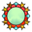 Shiny Plastic Christmas Arabesque Medallion