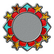 Stained Glass Arabesque Christmas  Medallion 