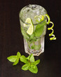 Mojito cocktail with mint leaves Mojito cocktail with mint leaves