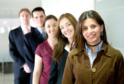 business team in an office