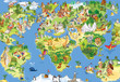 Great and funny world map Great and funny world map