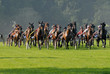 arrivée d'un course de trot sur herbe
