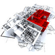 appartement block rouge A
