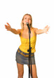 Singing young girl