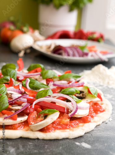 Foto: Pizza Making Detail Pizza Making Detail