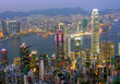 Quadro Blick auf Hong Kong am abend Quadro Blick auf Hong Kong am abend