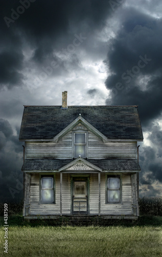 Photo: Old Farmhouse Stormy Sky Old Farmhouse Stormy Sky