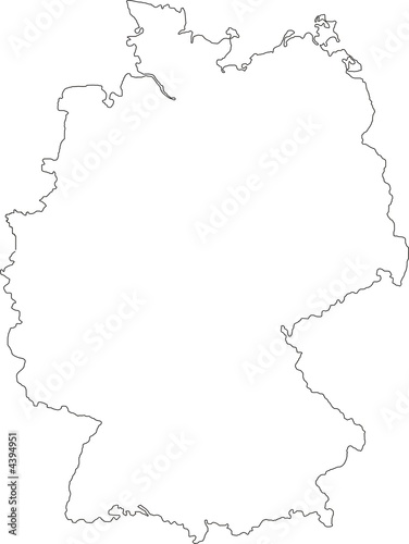 Deutschland Karte Umriss
