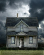 Photo: Ghost on Porch in a Storm Ghost on Porch in a Storm
