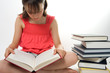 Young girl reading