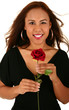 Beautiful Model Holding Rose Beautiful Model Holding Rose