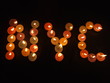 New York with candle lights New York with candle lights