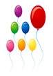 Multu colored balloons