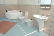 Bathroom in motel