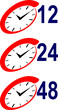 Clock icons
