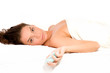 beautiful young woman relaxing at spa beautiful young woman relaxing at spa