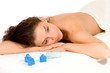beautiful young woman relaxing at spa beautiful young woman relaxing at spa
