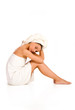 beautiful young woman in towel - health&beauty beautiful young woman in towel - health&beauty