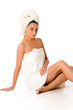 beautiful young woman in towel - health&beauty beautiful young woman in towel - health&beauty