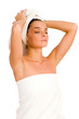beautiful young woman in towel - health&beauty beautiful young woman in towel - health&beauty