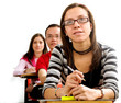 college students in a lesson college students in a lesson