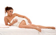 beautiful young woman relaxing at spa beautiful young woman relaxing at spa