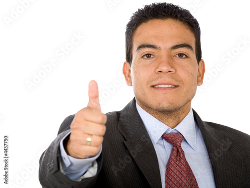 business man - thumbs up