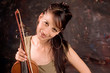 Girl with violin