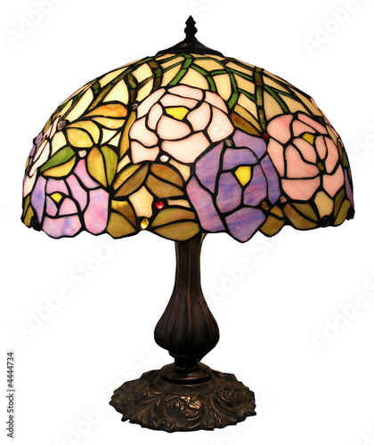 Photo: Antique Table Lamp with Clipping Path Antique Table Lamp with Clipping Path