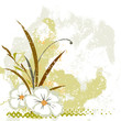 grunge design whith flowers grunge design whith flowers