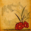 grunge design whith flowers grunge design whith flowers