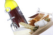 rotwein und käse