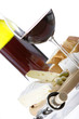 rotwein und käse