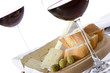 rotwein und käse