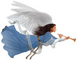 Angel on white