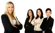Four female businesswoman from diverse background, 