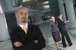 Business man smiling
