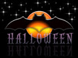 Dark starry Halloween background