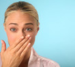 Woman Sneezing