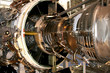 The engine of airplane The engine of airplane