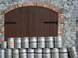Stacked kegs