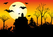 Paysage halloween