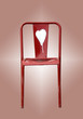 Chaise au coeur