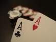 Paire d'As au Poker