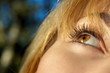 girl's eye closeup
