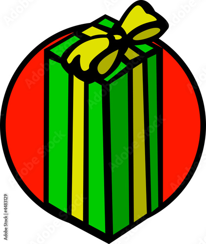Illustration: christmas or birthday gift christmas or birthday gift