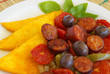 Polenta with chorizo