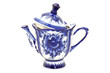 Blue tea-port