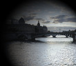 Paris à la tombée de la nuit