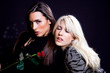 two girls and rose
